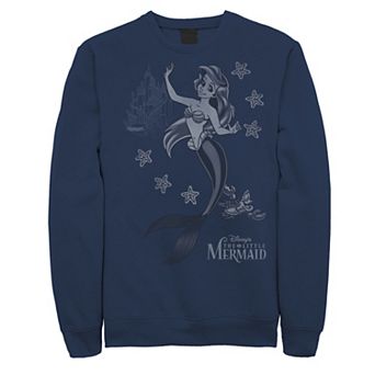 Disney's The Little Mermaid Ariel Sebastian Under The Sea Men's Fleece Pullover