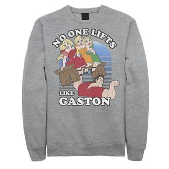 Disney's Beauty And The Beast Men's Lifts Like Gaston Fleece Graphic Pullover