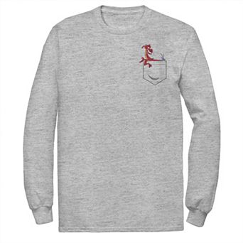 Men's Disney's Mulan Mushu Left Chest Pocket Tee