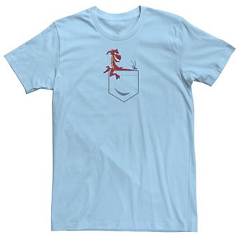 Disney's Mulan Mushu Men's Left Chest Pocket Tee