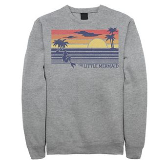 Disney's The Little Mermaid Sunset Poster Style Men's Pullover Fleece