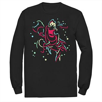 Disney's The Little Mermaid Men's Neon Sebastian Long Sleeve Tee