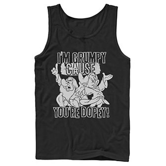 Men's Disney's Snow White and the Seven Dwarfs Grumpy Cause You're Dopey Tank Top