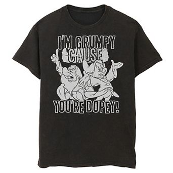 Disney's Snow White Grumpy Men's Cause You're Dopey Tee