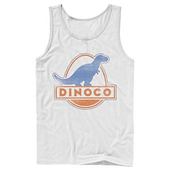 Men's Disney Pixar Cars Iconic DINOCO Gas Station Logo Tank Top