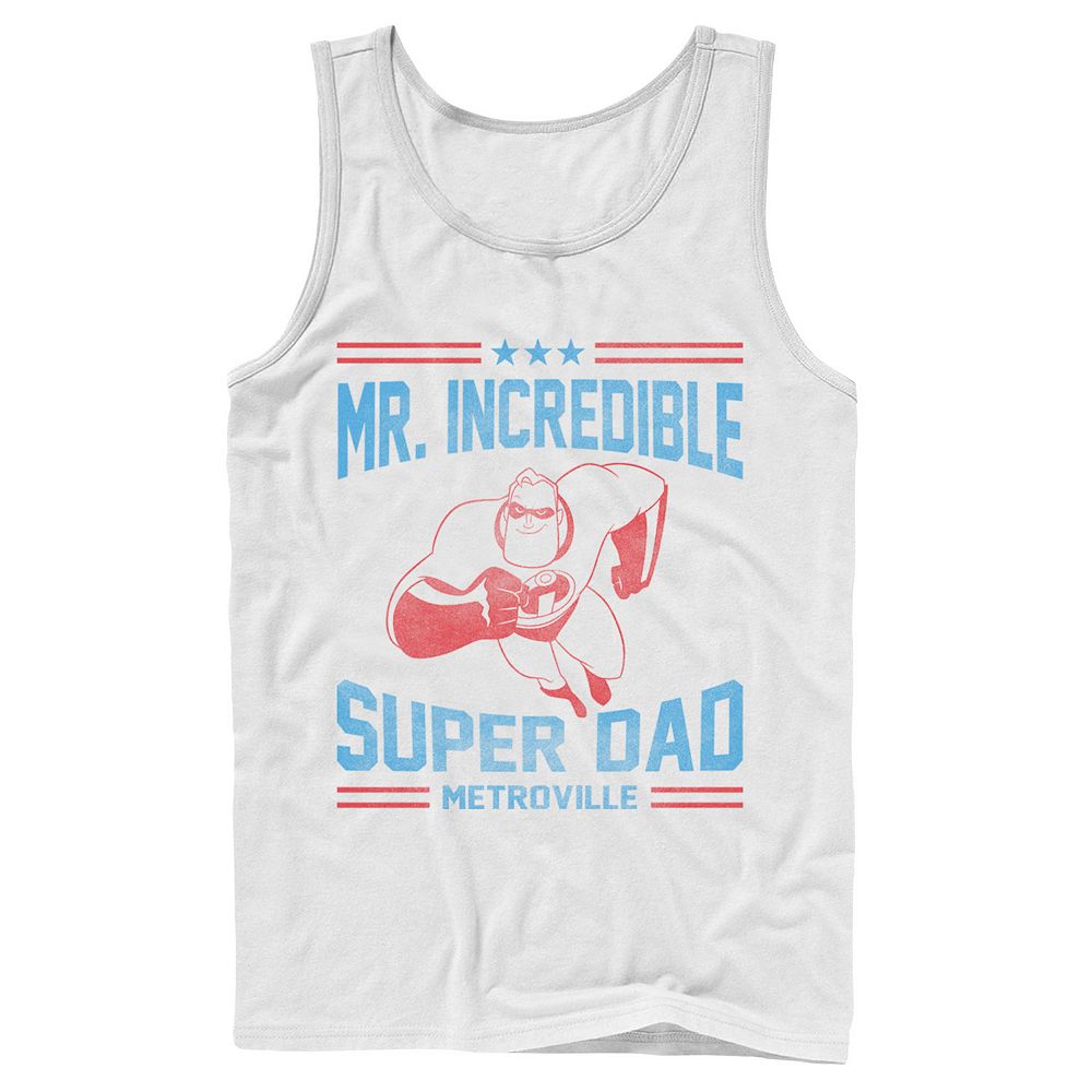 Men's Disney / Pixar The Incredibles Mr. Incredible Super Dad Tank Top