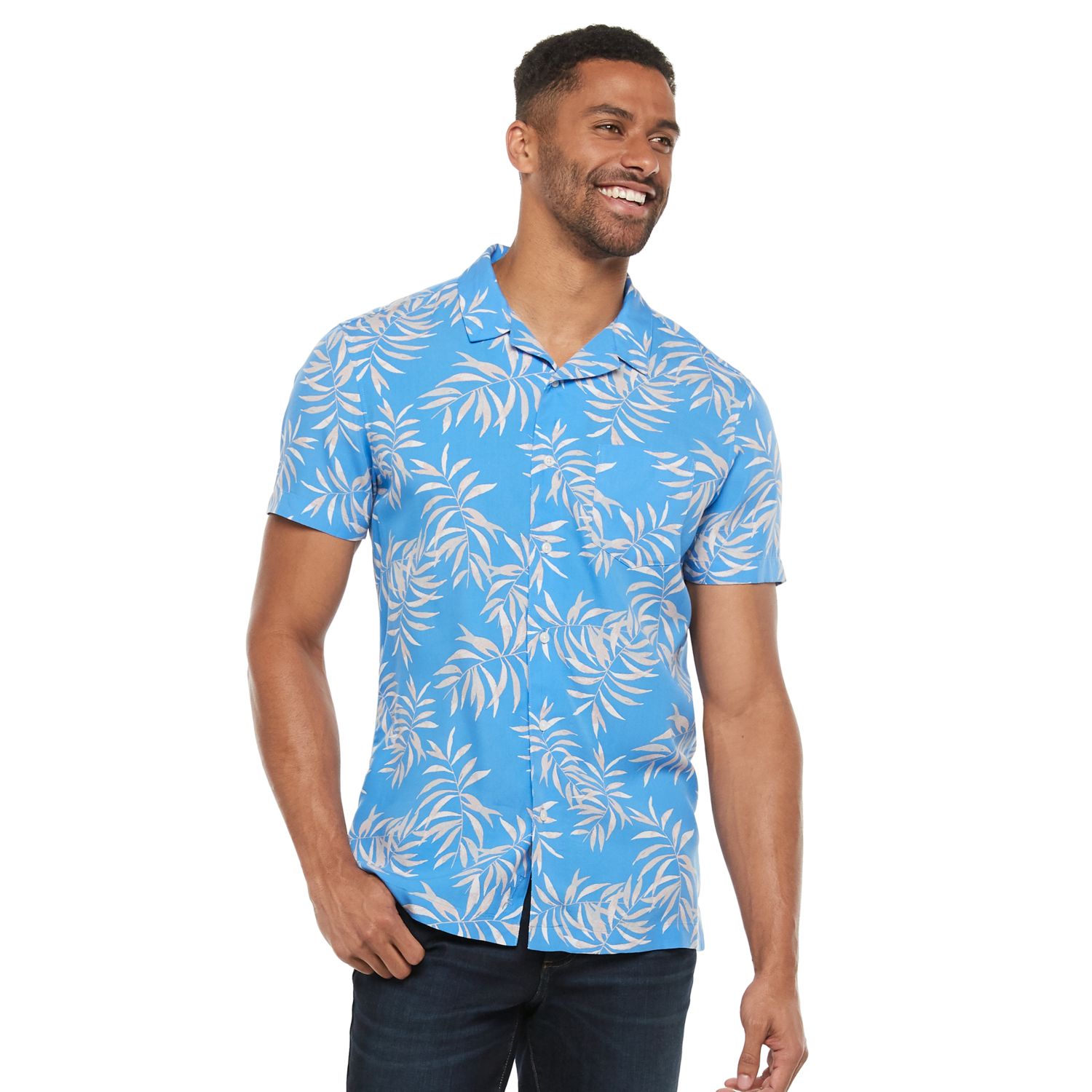 slim fit hawaiian shirt