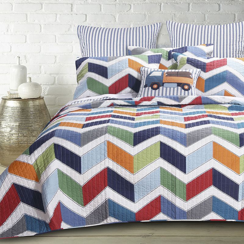 62056872 Levtex Home Dominick Quilt Set, Blue, Twin sku 62056872