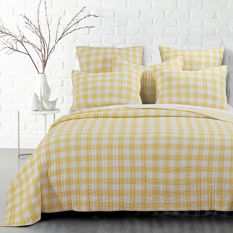 62525746 Levtex Home Elijah Quilt Set, Yellow, Full/Queen sku 62525746