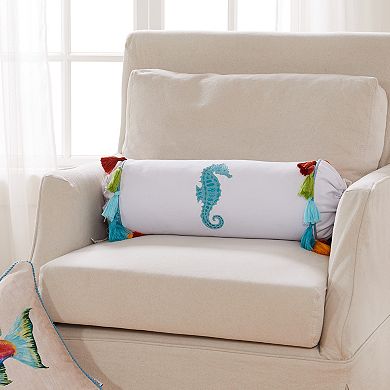Seahorse Neckroll Throw Pillow