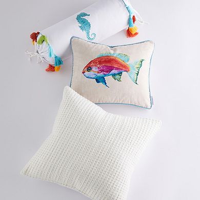 Rainbow Fish Throw Pillow