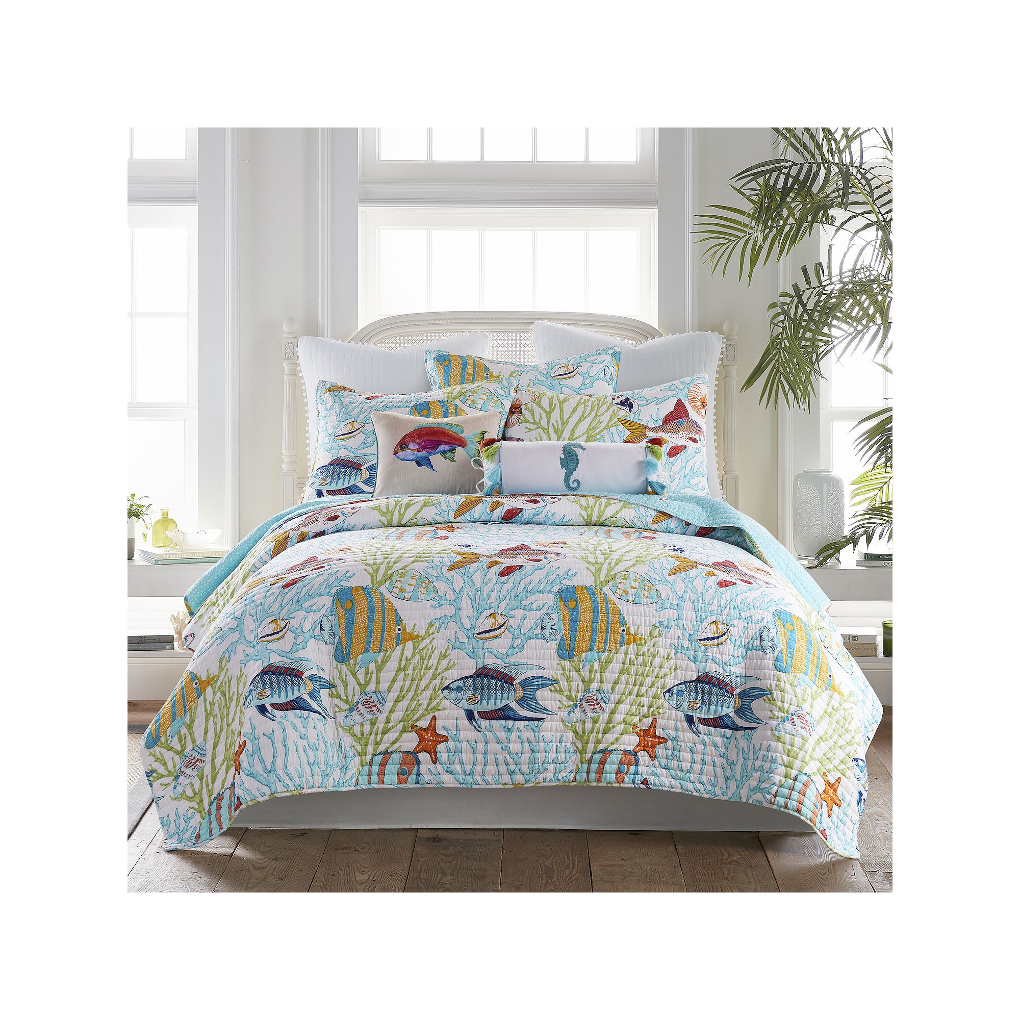 Levtex Home Beachwalk Quilt Set, Blue