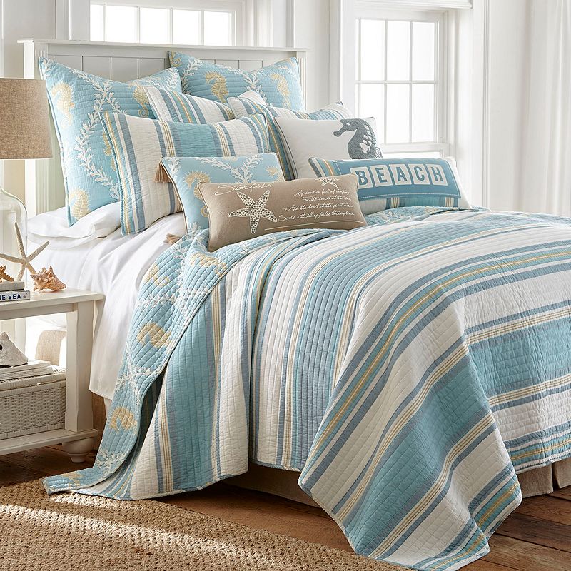 Levtex Home Kailua Quilt Set, Blue, Full/Queen