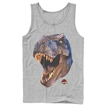 Men's Jurassic Park T-Rex Head Roar Tank Top