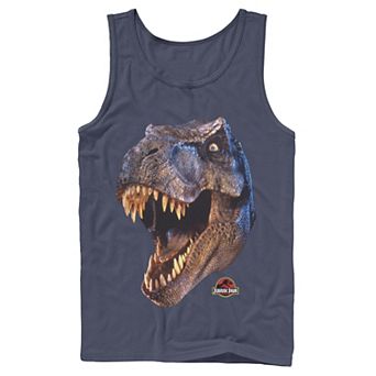 Men's Jurassic Park T-Rex Head Roar Tank Top