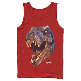 Men's Jurassic Park T-Rex Head Roar Tank Top