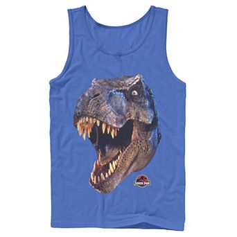 Men's Jurassic Park T-Rex Head Roar Tank Top