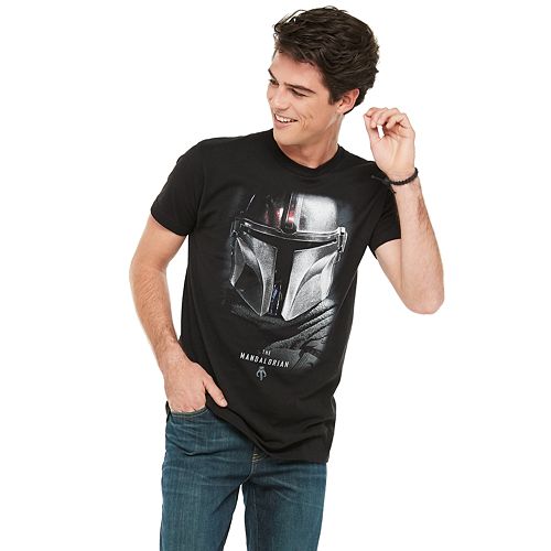 Men's Star Wars The Mandalorian Helmet Graphic Tee