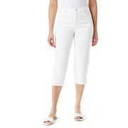 Gloria Vanderbilt Womens Plus Amanda Capri Split Hem Classic ise Capri