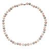 Aleure Sterling Silver Dyed Freshwater Cultured Pearl Necklace