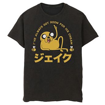 Men's Cartoon Network Adventure Time Jake "Room For Ice Cream" Kanji Tee