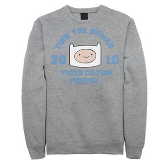 Men's Adventure Time Finn The Human Youth Culture Forever Fleece Graphic Pullover
