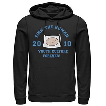 Men's Adventure Time Finn The Human Youth Culture Forever Pullover Hoodie