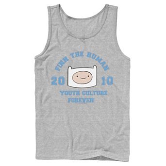 Men's Cartoon Network Adventure Time Finn The Human Youth Culture Forever Tank Top