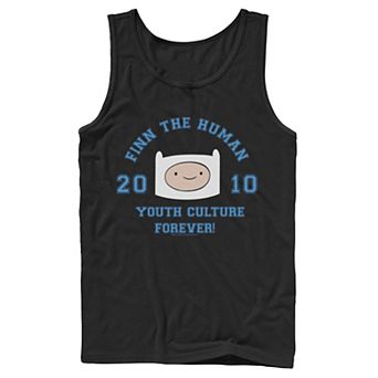 Men's Cartoon Network Adventure Time Finn The Human Youth Culture Forever Tank Top