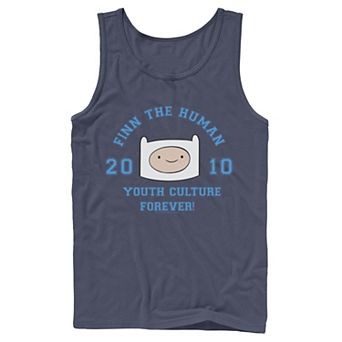 Men's Cartoon Network Adventure Time Finn The Human Youth Culture Forever Tank Top