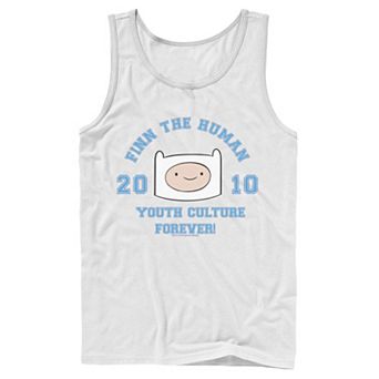 Men's Cartoon Network Adventure Time Finn The Human Youth Culture Forever Tank Top