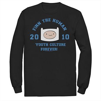 Men's Adventure Time Finn The Human Youth Culture Forever Long Sleeve Tee