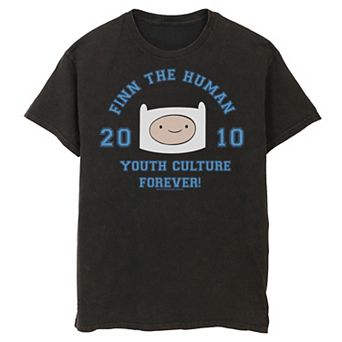 Men's Adventure Time Finn The Human Youth Culture Forever Graphic Tee