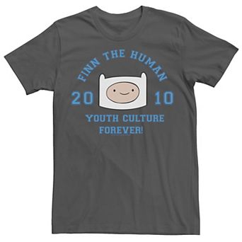 Men's Adventure Time Finn The Human Youth Culture Forever Graphic Tee