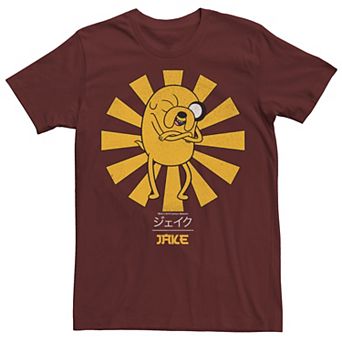 Men's Adventure Time Jake The Dog Kanji Portrait Graphic Tee