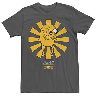 Men's Adventure Time Jake The Dog Kanji Portrait Graphic Tee