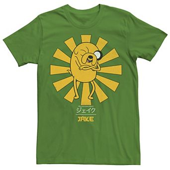 Men's Adventure Time Jake The Dog Kanji Portrait Graphic Tee