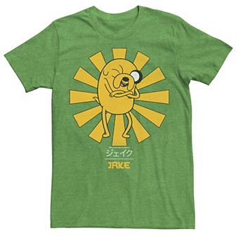 Men's Adventure Time Jake The Dog Kanji Portrait Graphic Tee