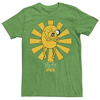 Men's Adventure Time Jake The Dog Kanji Portrait Graphic Tee
