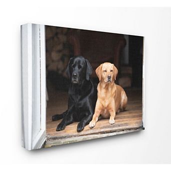 Stupell Home Decor Best Friends Dog Canvas Wall Art