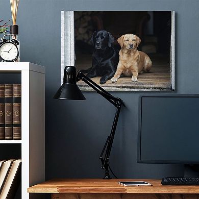 Stupell Home Decor Best Friends Dog Canvas Wall Art