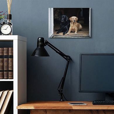 Stupell Home Decor Best Friends Dog Canvas Wall Art