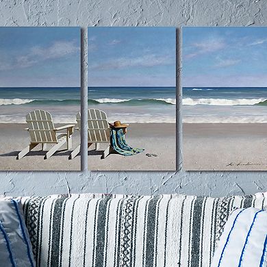 Stupell Home Decor Adirondack Chair Canvas Wall Art 3-piece Set