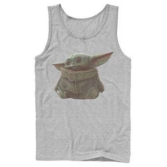 Men's Star Wars The Mandalorian The Child aka Baby Yoda Portrait Tank Top