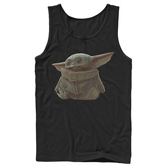 Men's Star Wars The Mandalorian The Child aka Baby Yoda Portrait Tank Top