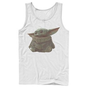 Men's Star Wars The Mandalorian The Child aka Baby Yoda Portrait Tank Top
