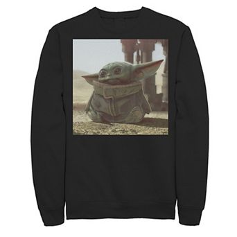Men's Star Wars The Mandalorian The Child aka Baby Yoda Photograph Sweatshirt