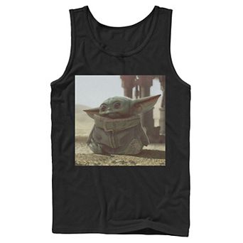 Men's Star Wars The Mandalorian The Child aka Baby Yoda Photograph Tank Top