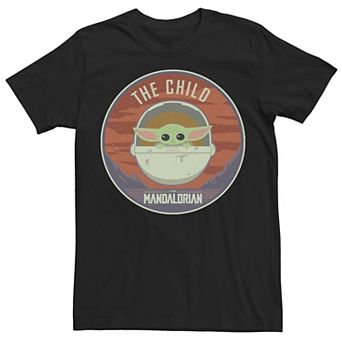 Men's Star Wars The Mandalorian The Child Bassinet Badge Tee