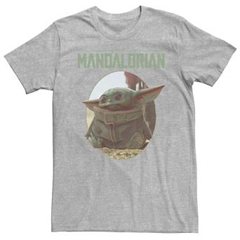 Men's Star Wars The Mandalorian The Child Circle Portrait Tee